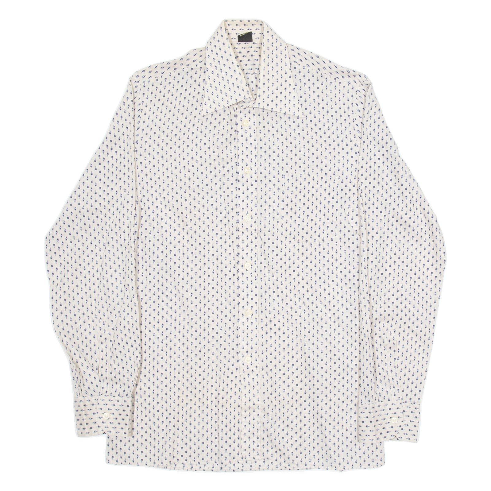 MALDE Womens Shirt Beige Geometric Long Sleeve M Refurbished - N/A refurbished available on Cerqular
