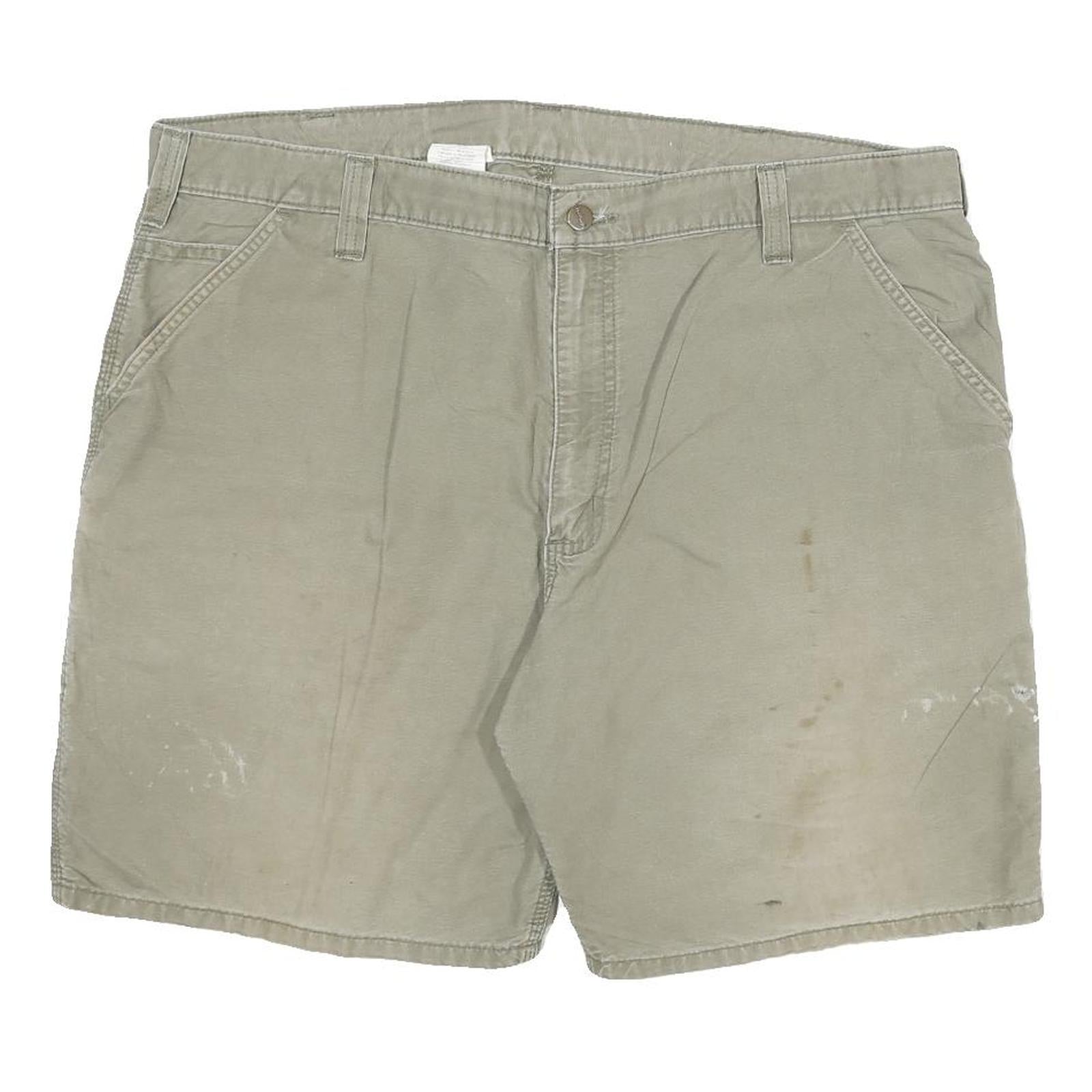 CARHARTT Mens Shorts Beige Casual Cotton Blend 3XL W42 Workwear Pockets Refurbished - N/A refurbished available on Cerqular