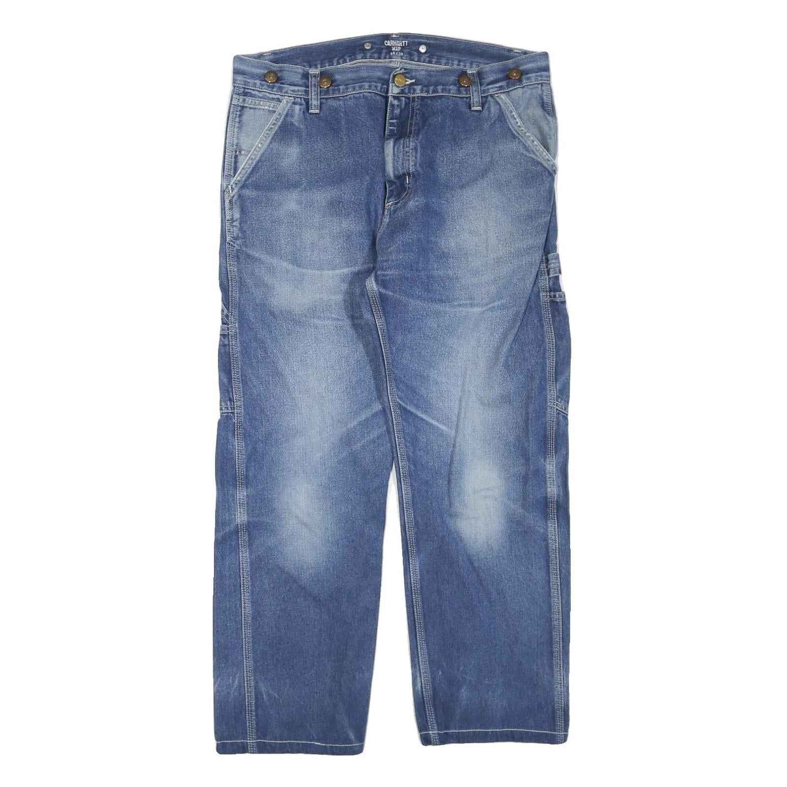 Buy CARHARTT Mens Blue Regular Fit Straight Denim Medium Wash W34 L25 Workwear Jeans Refurbished - $57.19 CARHARTT Mens Blue Regular Fit Straight Denim Medium Wash W34 L25 Workwear Jeans Refurbished - N/A refurbished available on Cerqular