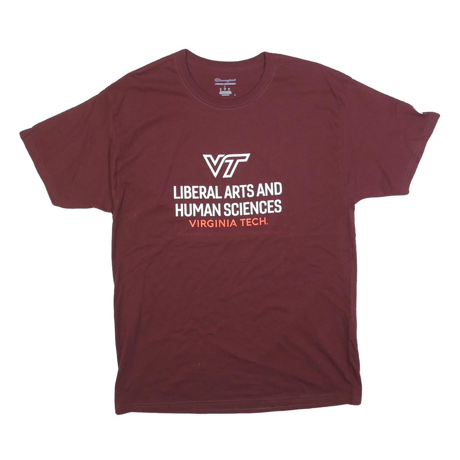 Buy CHAMPION Mens Maroon Virginia Tech Graphic T-Shirt L Short Sleeve Crew Neck Refurbished - $15.59 CHAMPION Mens Maroon Virginia Tech Graphic T-Shirt L Short Sleeve Crew Neck Refurbished - N/A refurbished available on Cerqular