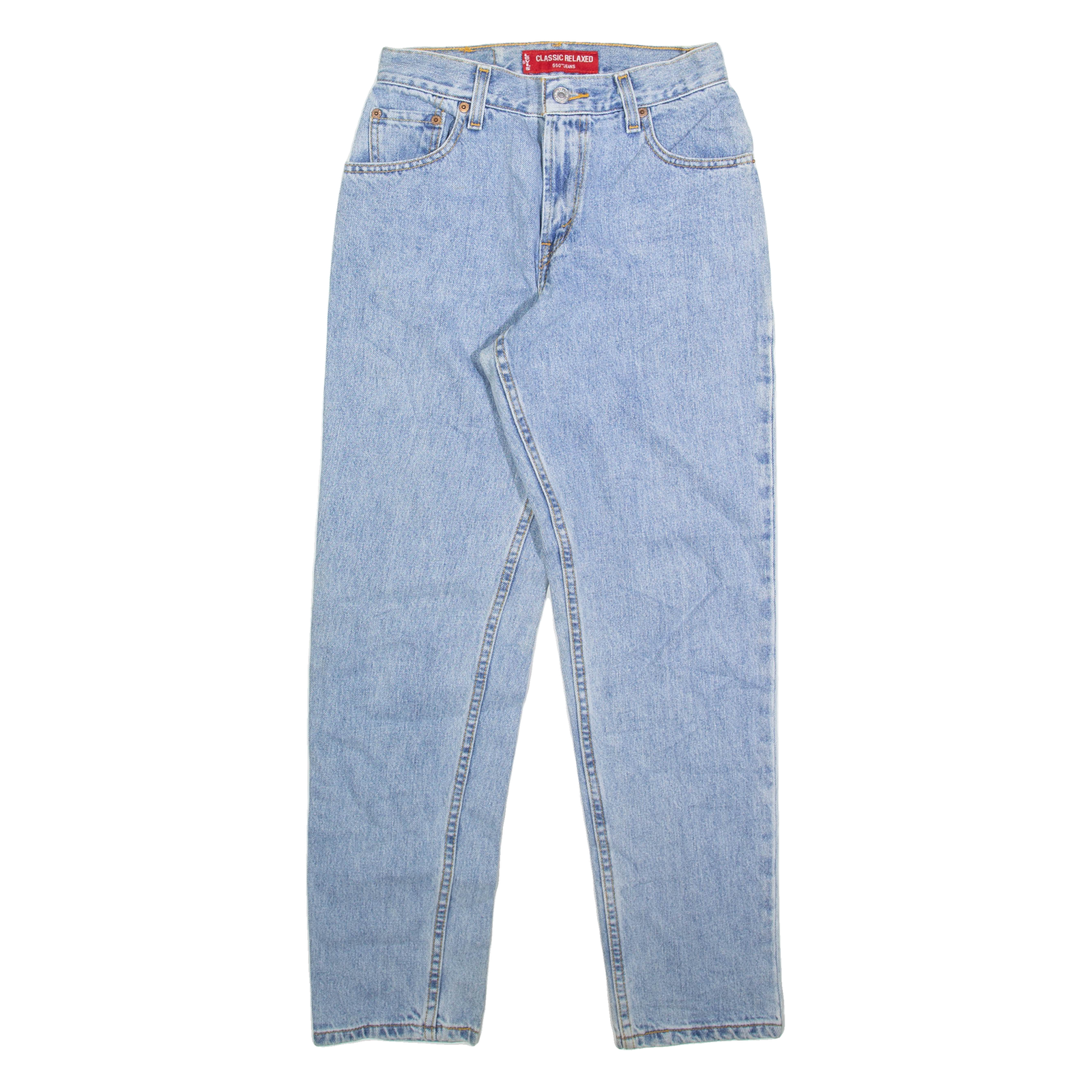 Buy LEVI'S 550 Womens Jeans Blue Relaxed Tapered W25 L30 Refurbished - $31.19 LEVI'S 550 Womens Jeans Blue Relaxed Tapered W25 L30 Refurbished - N/A refurbished available on Cerqular