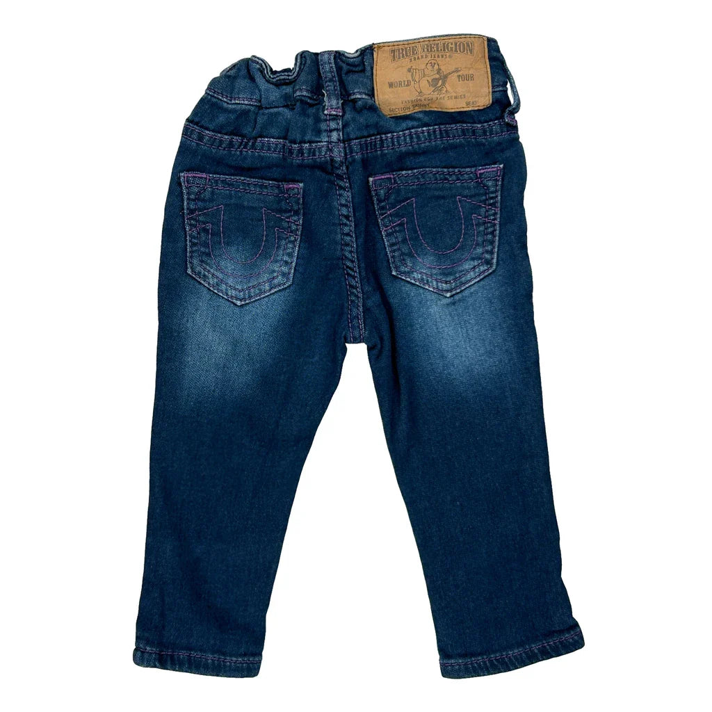 Age 12 Months True Religion Jeans - 4XS Blue Denim Refurbished - Thrifted (note: this is a term often used to describe second- refurbished available on Cerqular