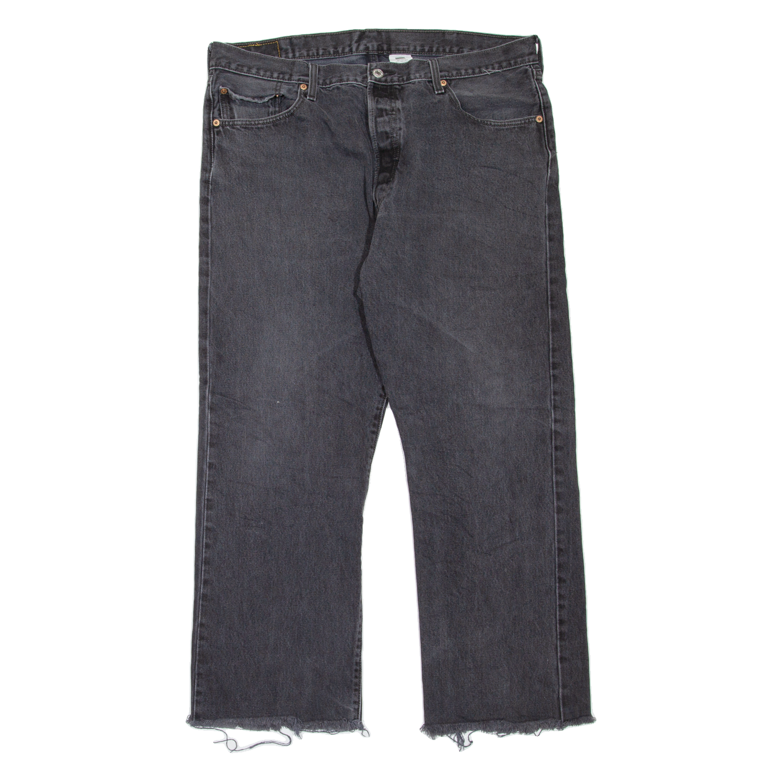 LEVI'S 501 Jeans Mens Grey Regular Straight W37 L27 Refurbished - N/A refurbished available on Cerqular