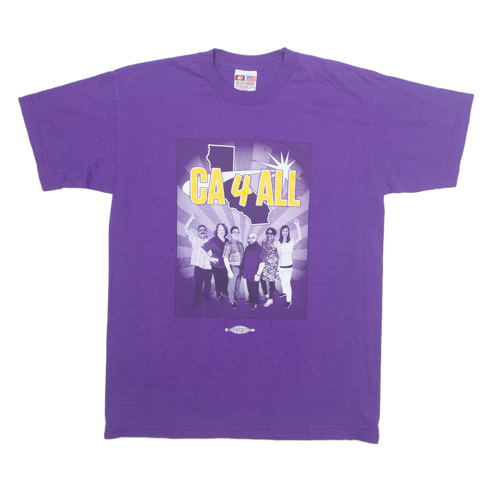 BAYSIDE CA 4 All Mens T-Shirt Purple L Refurbished - N/A refurbished available on Cerqular