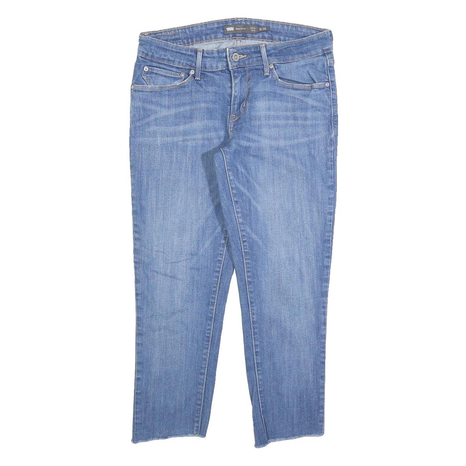 LEVI'S Womens Slim Blue Jeans Denim W28 L26 Cotton Blend Zip Refurbished - N/A refurbished available on Cerqular