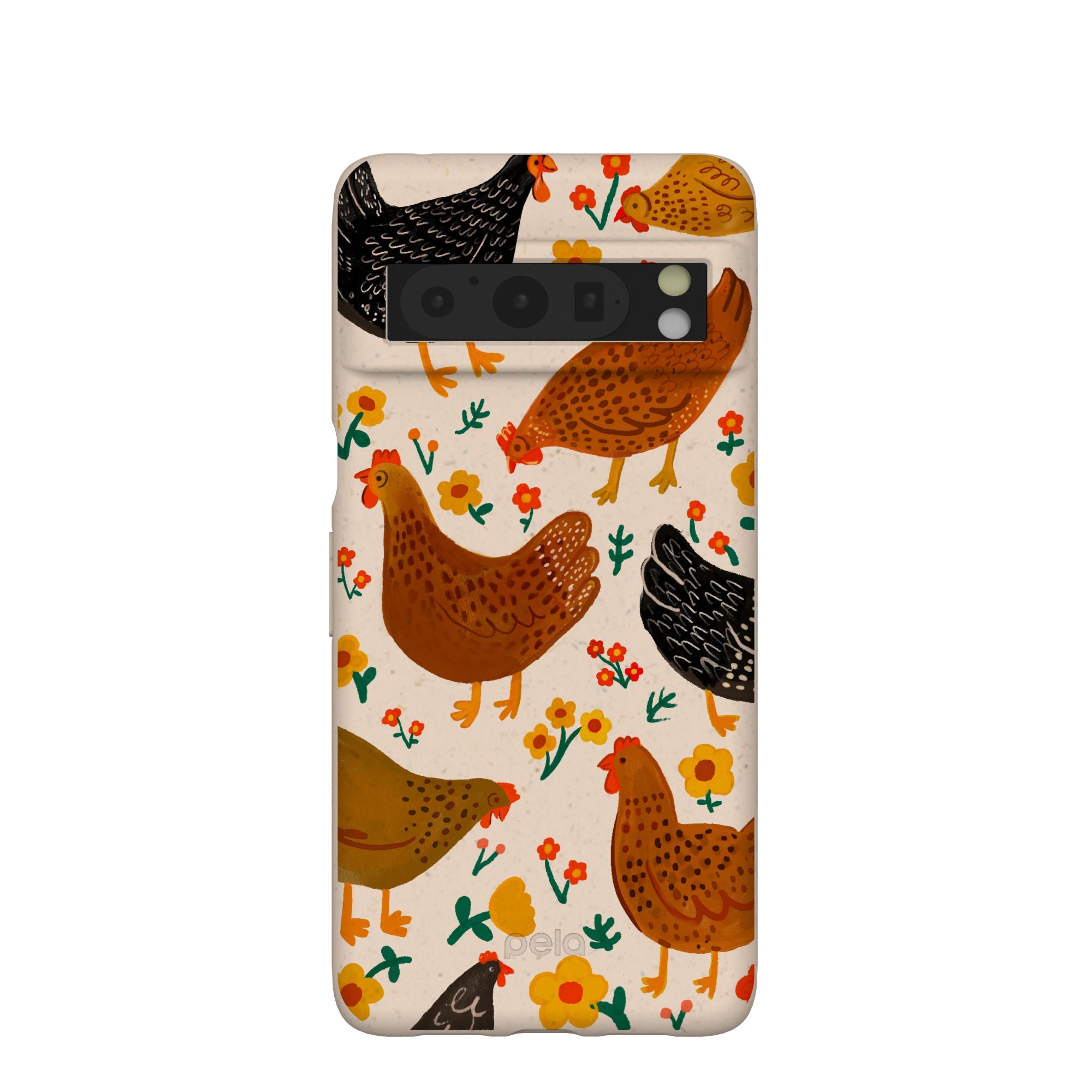 Seashell Chicken Garden Google Pixel 8 Pro Case Refurbished - Pela Case refurbished available on Cerqular