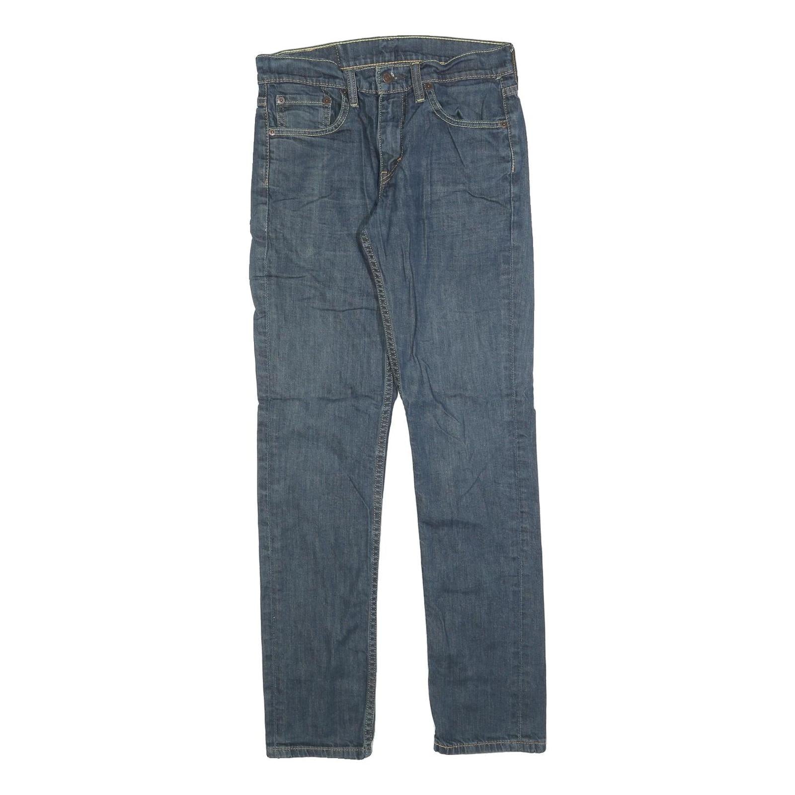 LEVI'S 511 Slim Mens Jeans Blue Slim Skinny Denim Medium W29 L32 Classic Fit Zip Refurbished - N/A refurbished available on Cerqular