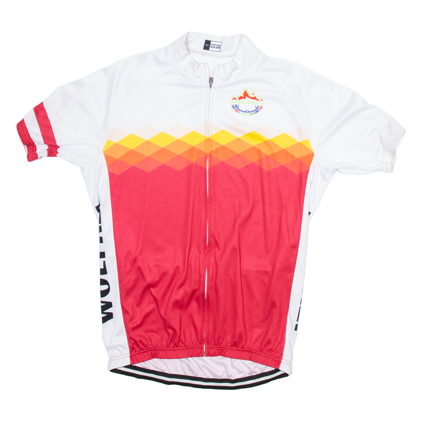 Cycling Full Zip Mens Jersey White XL Refurbished - N/A refurbished available on Cerqular