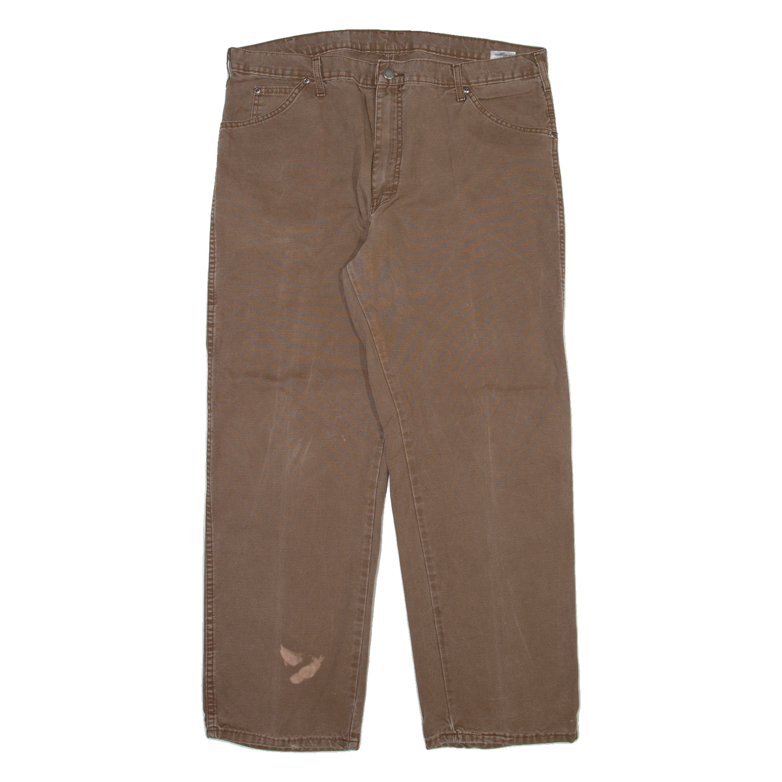 DICKIES Mens Trousers Brown Regular Straight W36 L30 Refurbished - N/A refurbished available on Cerqular