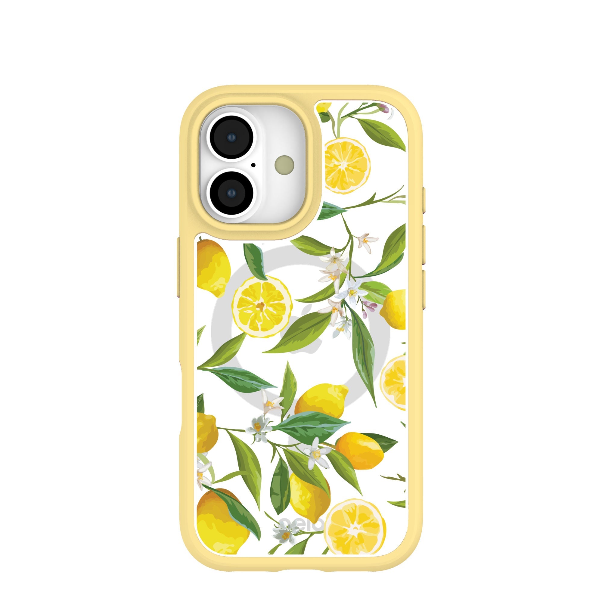 Clear Lemon Bloom iPhone 17 Case With Sunbeam Ridge (MagSafe included) Refurbished - Pela Case refurbished available on Cerqular