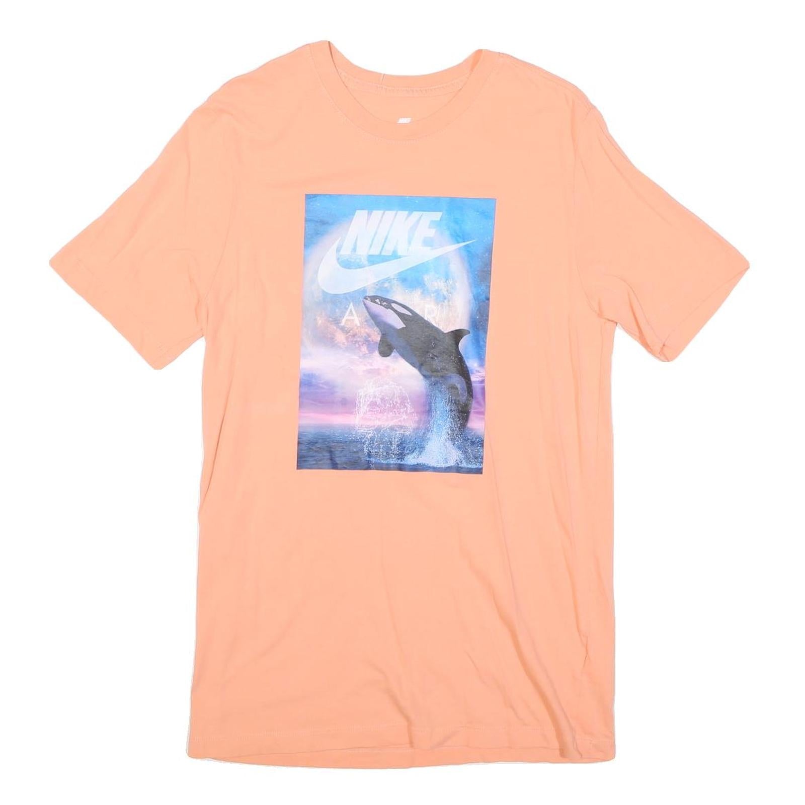 Buy NIKE Mens Peach Graphic T-Shirt M Short Sleeve Crew Neck Cotton Blend Casual Refurbished - $19.49 NIKE Mens Peach Graphic T-Shirt M Short Sleeve Crew Neck Cotton Blend Casual Refurbished - N/A refurbished available on Cerqular