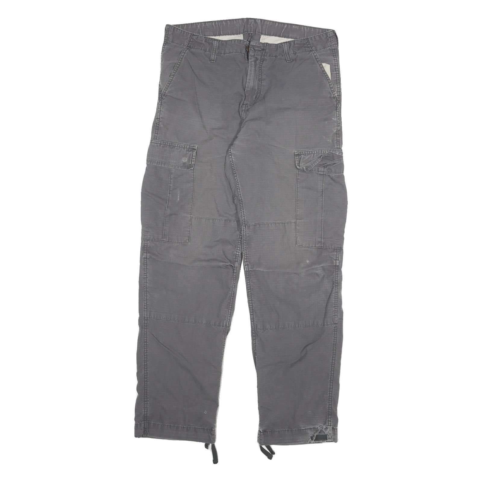 CARHARTT Mens Jeans Grey Relaxed Cargo Denim W36 L30 Workwear Utility Refurbished - N/A refurbished available on Cerqular