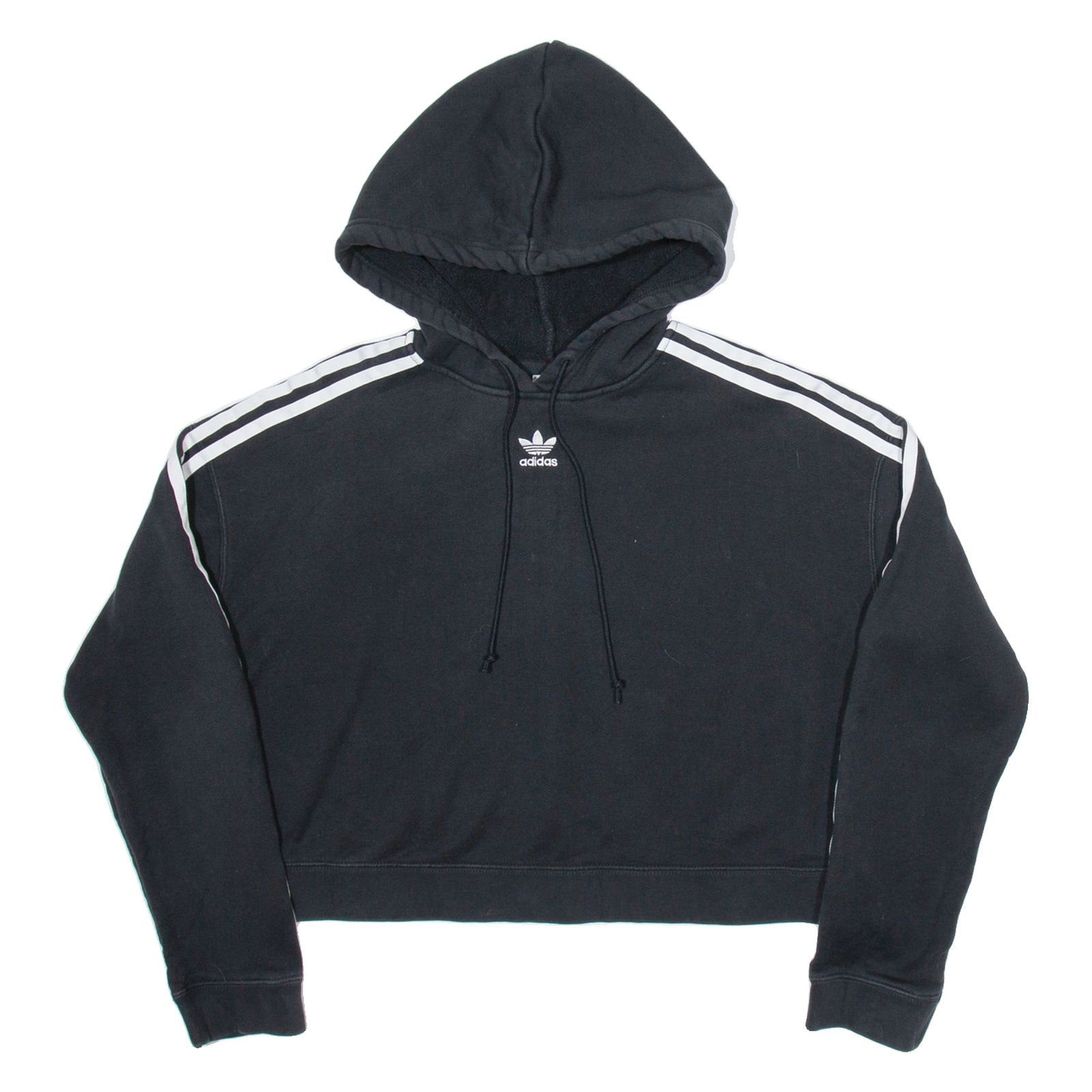 ADIDAS Crop Womens Black Hoodie UK 10 Refurbished - N/A refurbished available on Cerqular