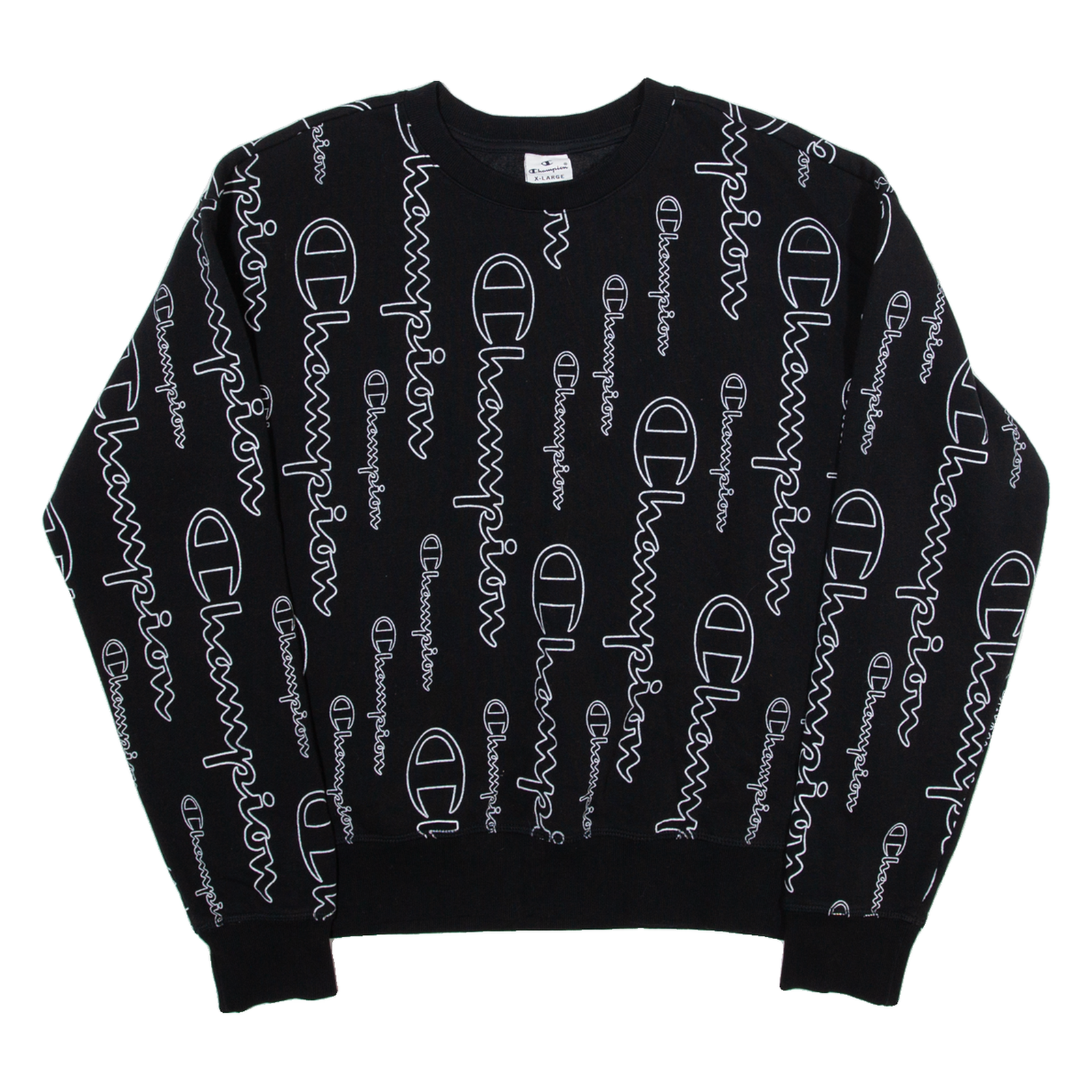 CHAMPION Womens Sweatshirt Black XL Refurbished - N/A refurbished available on Cerqular