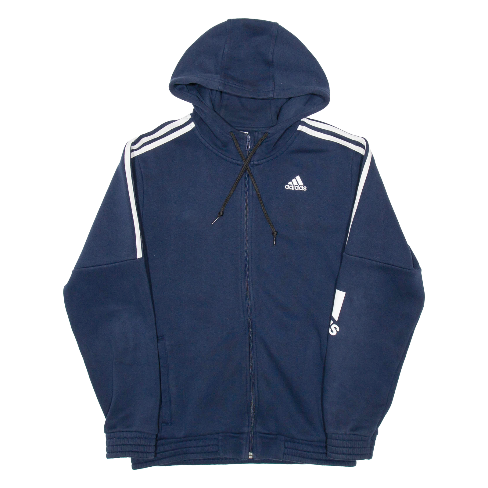 ADIDAS Mens Blue Hoodie Full Zip S Refurbished - N/A refurbished available on Cerqular