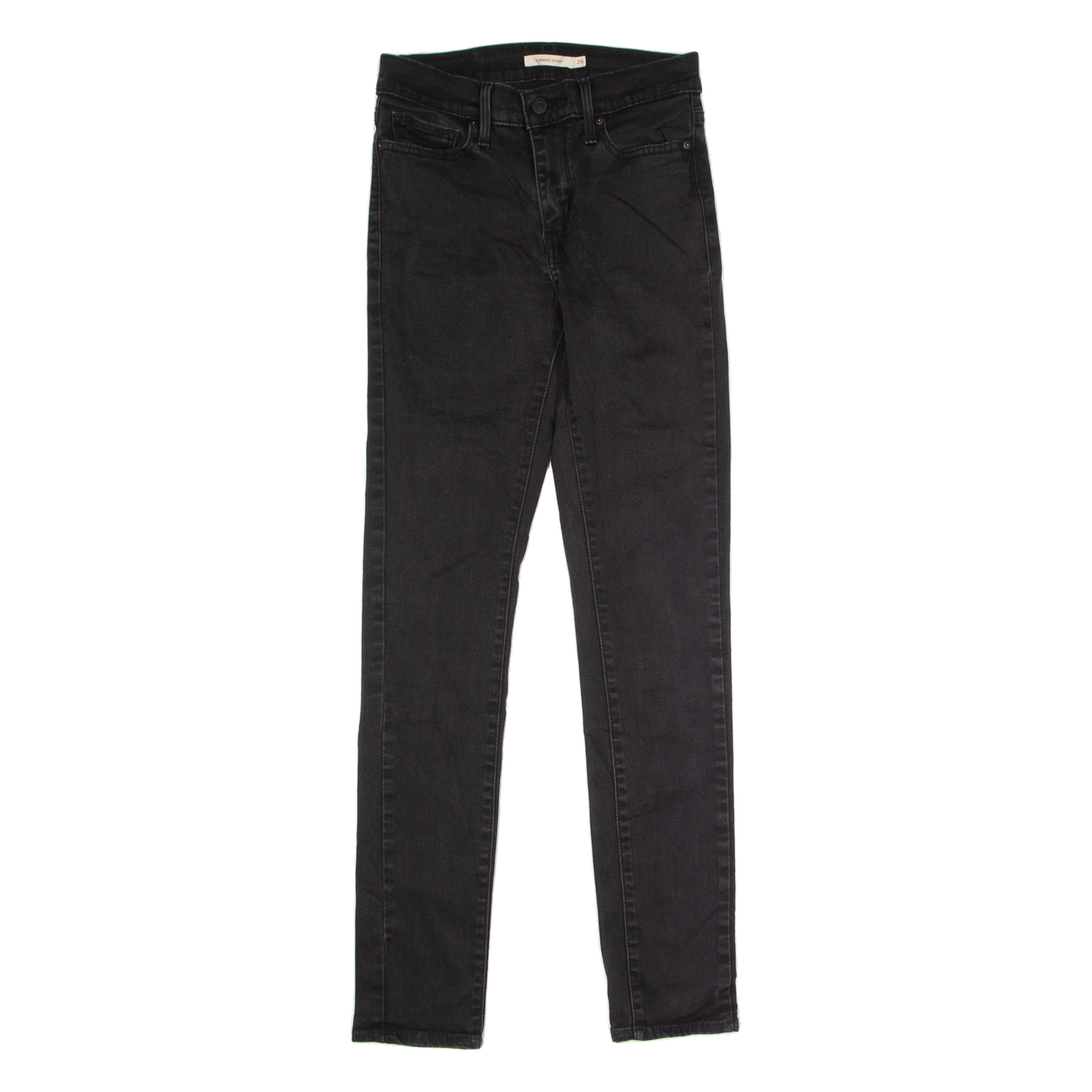 LEVI'S Womens Jeans Black Slim Skinny W26 L32 Refurbished - N/A refurbished available on Cerqular