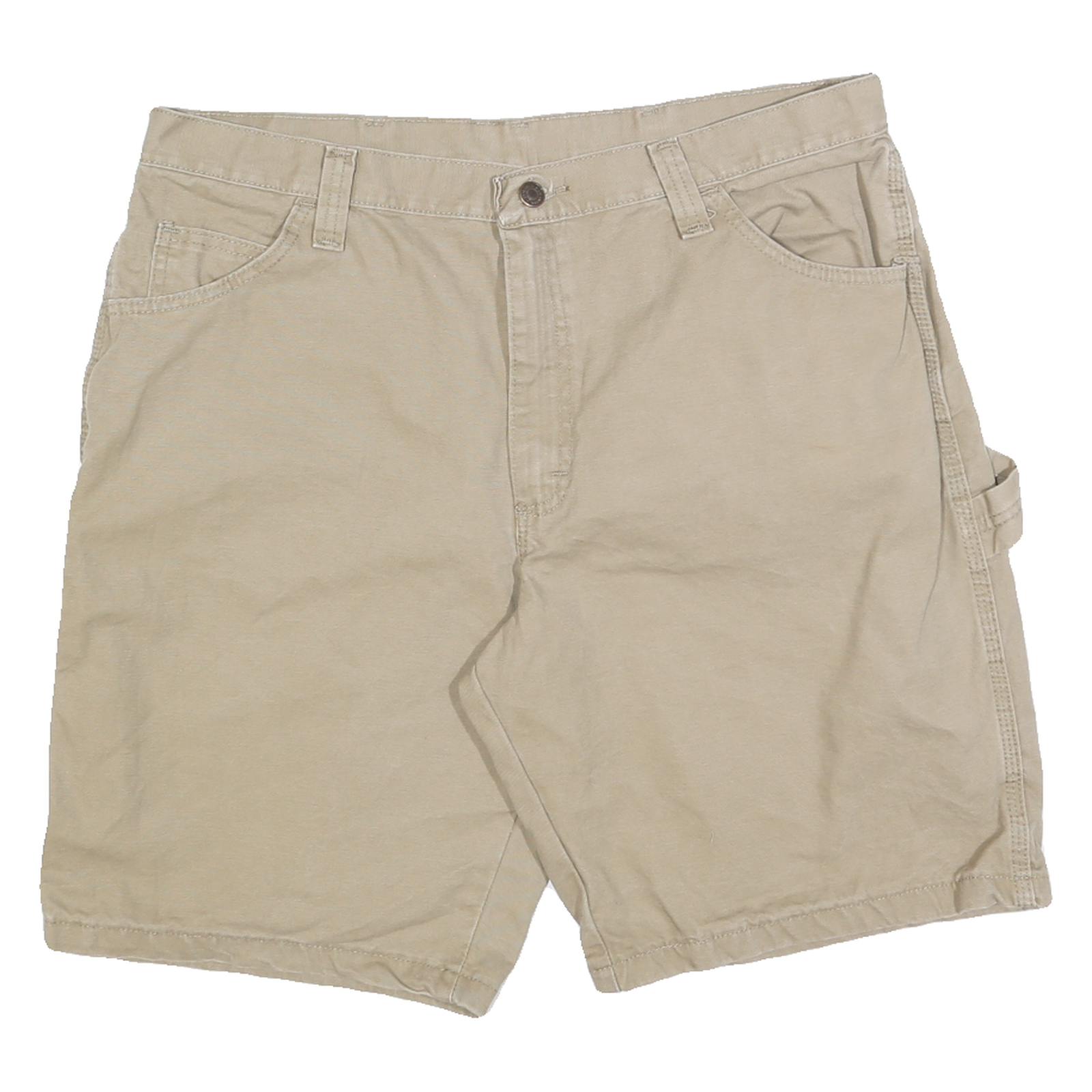 WRANGLER Mens Shorts Beige Casual L W36 Cotton Blend Practical Pockets Refurbished - N/A refurbished available on Cerqular