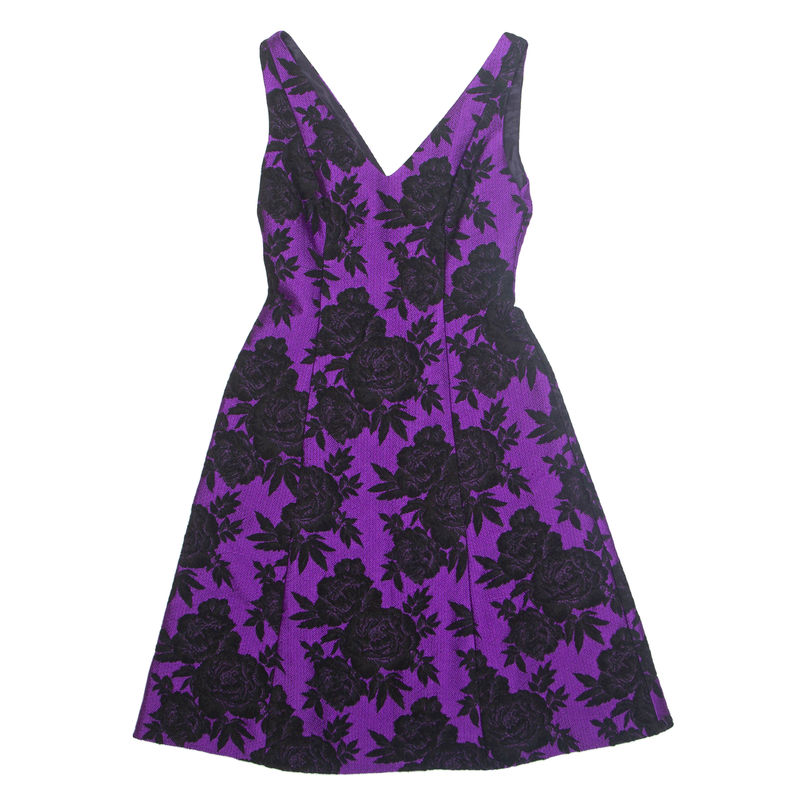 PHASE EIGHT Womens A-Line Dress Purple Floral Sleeveless Knee Length UK 10 Refurbished - N/A refurbished available on Cerqular