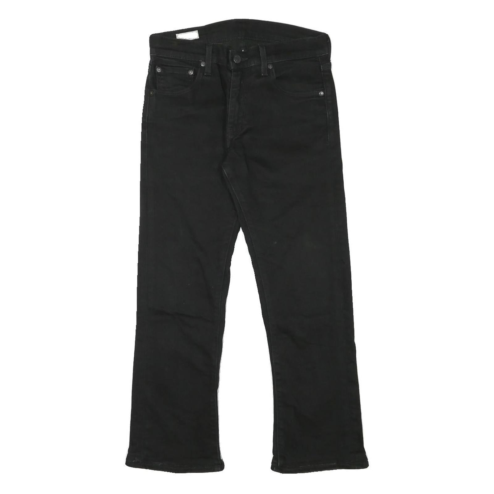 LEVI'S Mens Regular Black Jeans Denim W28 L25 Classic Zip Closure Refurbished - N/A refurbished available on Cerqular