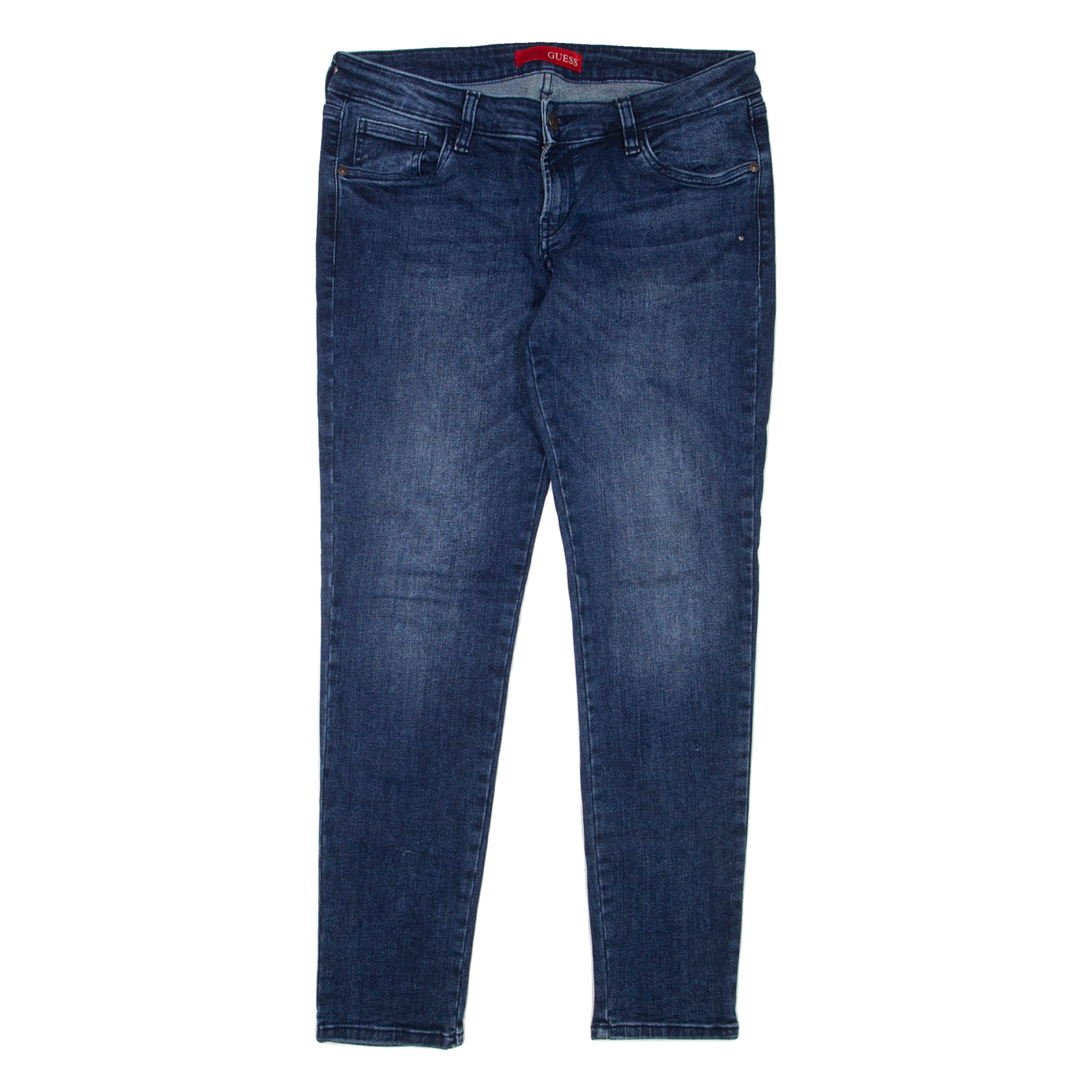 GUESS Womens Jeans Blue Regular Skinny W30 L30 Refurbished - N/A refurbished available on Cerqular