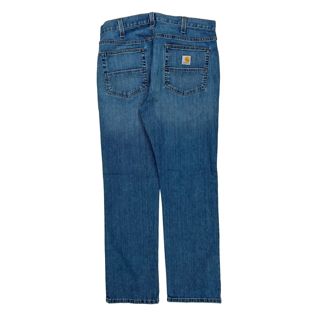 Buy Carhartt Jeans - 34W 30L Blue Cotton Blend Refurbished - $60.29 Carhartt Jeans - 34W 30L Blue Cotton Blend Refurbished - Thrifted (note: this is a term often used to describe second- refurbished available on Cerqular
