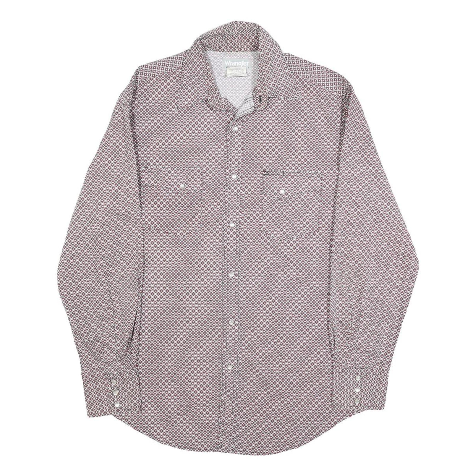 Buy WRANGLER Mens Red & White Patterned Shirt M Cotton Blend Casual Long Sleeve Refurbished - $29.89 WRANGLER Mens Red & White Patterned Shirt M Cotton Blend Casual Long Sleeve Refurbished - N/A refurbished available on Cerqular