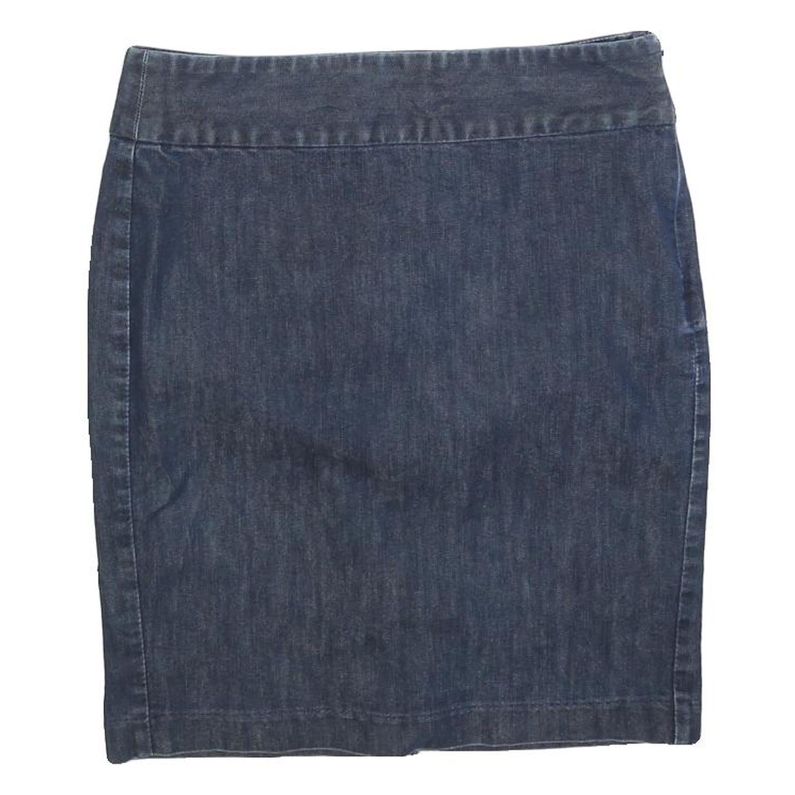 TOMMY HILFIGER Womens Blue Denim Pencil Knee Length Cotton Blend Skirt M Classic Refurbished - N/A refurbished available on Cerqular