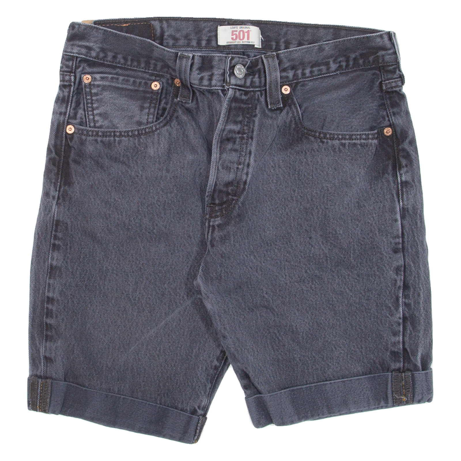 LEVI'S 501 Womens Denim Shorts Black M W32 Refurbished - N/A refurbished available on Cerqular