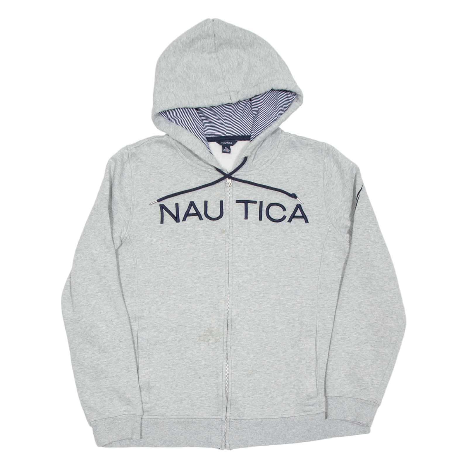 NAUTICA Mens Grey Hoodie Full Zip XL Refurbished - N/A refurbished available on Cerqular