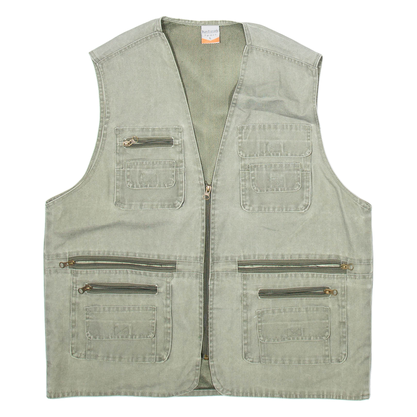 PRIMO & SECONDO Utility Mens Military Gilet Green L Refurbished - N/A refurbished available on Cerqular