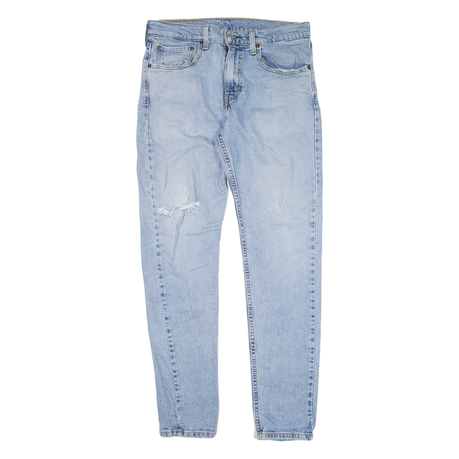 LEVI'S 512 Lo-Ball Mens Jeans Blue Slim Tapered W32 L30 Refurbished - N/A refurbished available on Cerqular