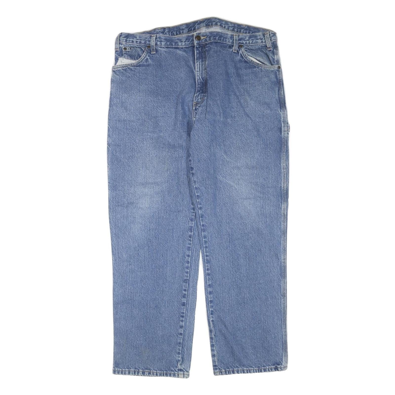 DICKIES Mens Regular Fit Blue Denim Jeans W42 L32 Workwear Casual Cotton Blend Refurbished - N/A refurbished available on Cerqular