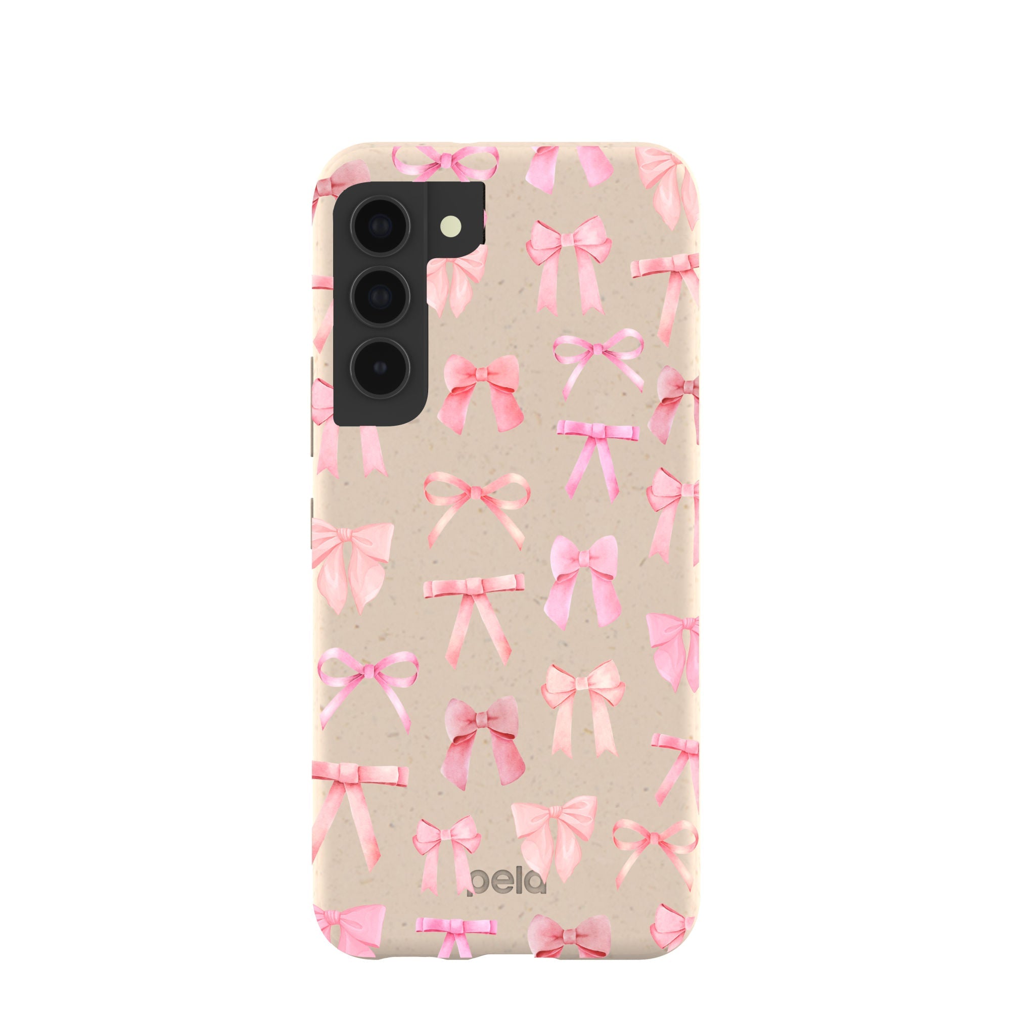 Seashell Rosy Bows Samsung Galaxy S22 Case Refurbished - Pela Case refurbished available on Cerqular