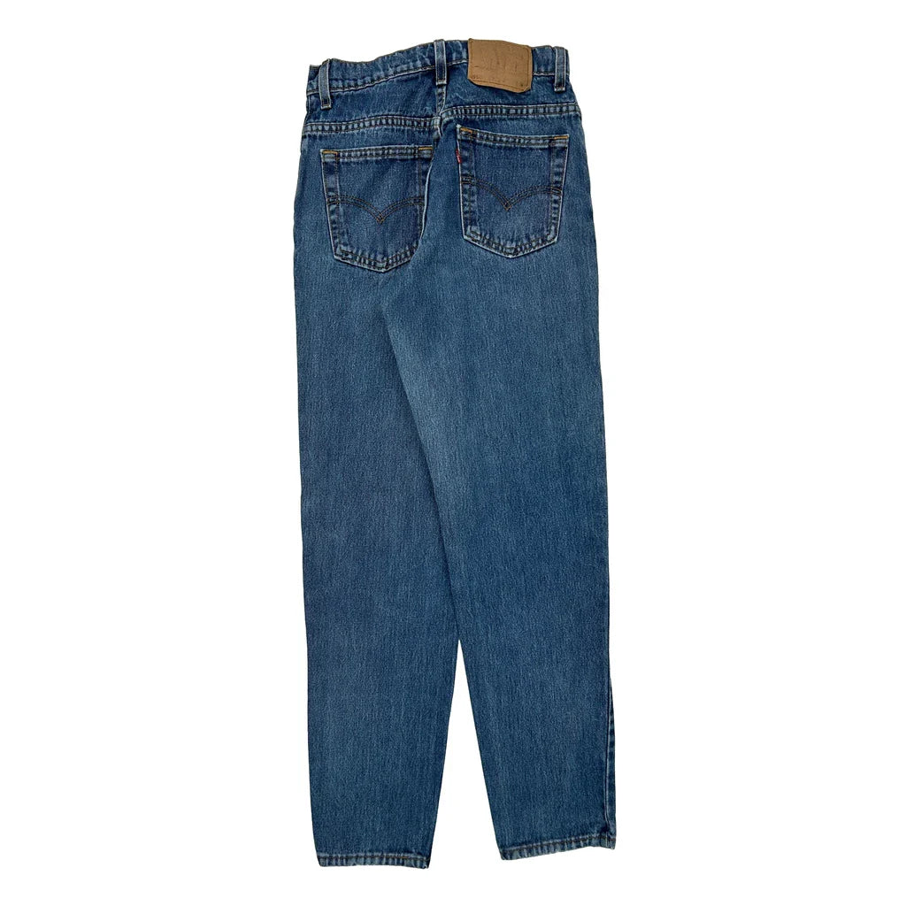 550 Levis Jeans - 26W UK 6 Blue Cotton Refurbished - Thrifted (note: this is a term often used to describe second- refurbished available on Cerqular