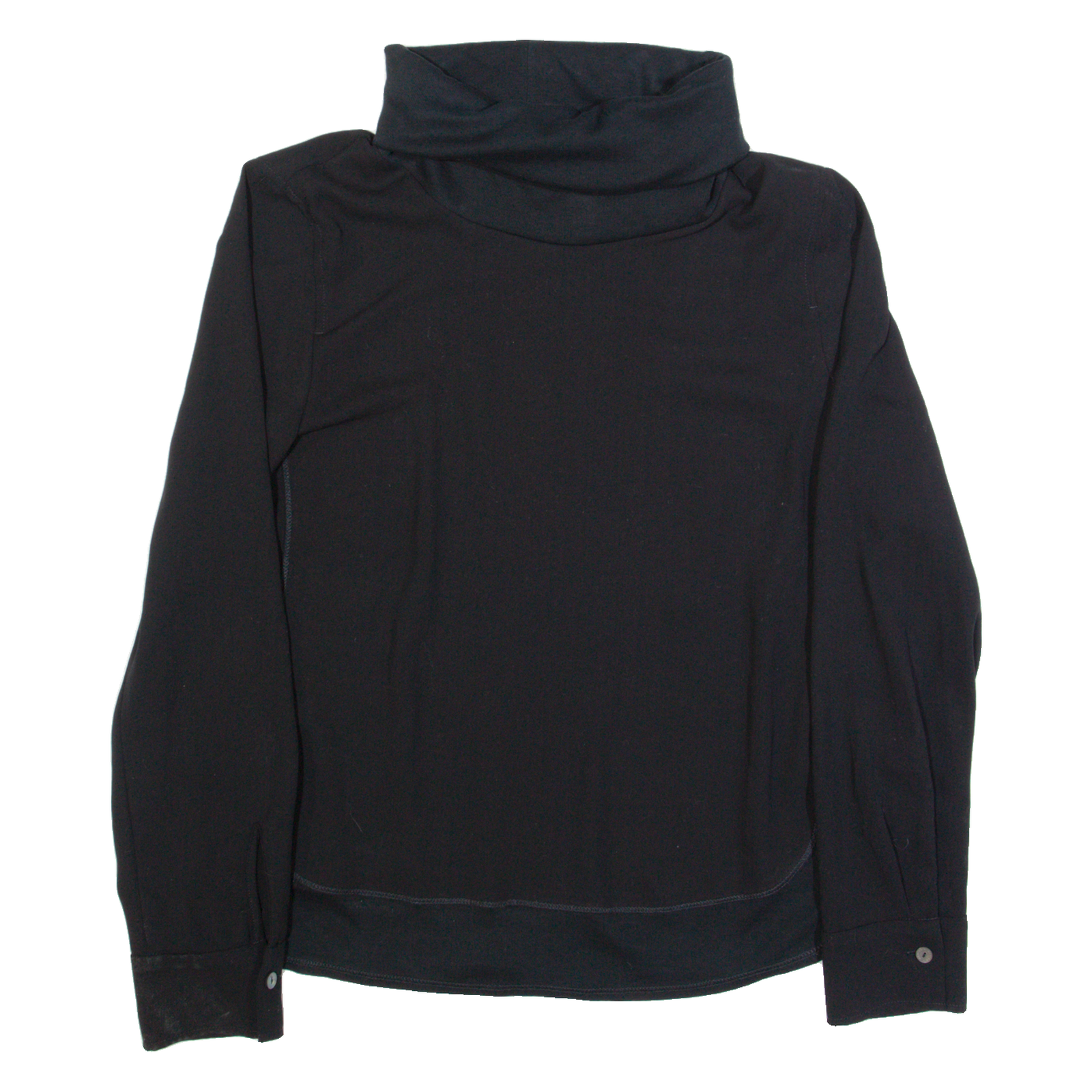 MARC CAIN Womens Oversized Top Black Roll Neck Long Sleeve S Refurbished - N/A refurbished available on Cerqular