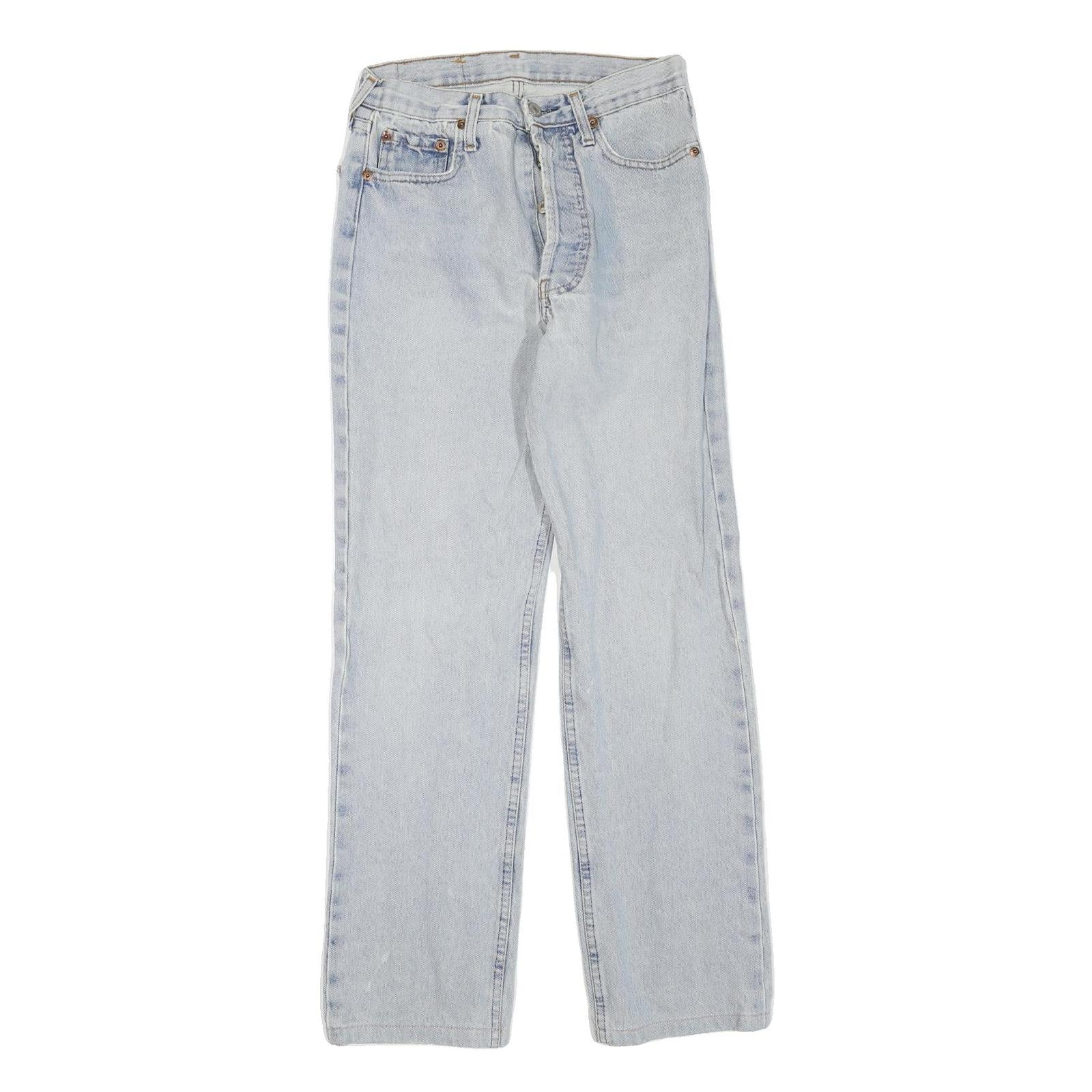 LEVI'S 501 Womens Jeans Blue Regular Straight Denim Light W26 L30 Classic Fit Refurbished - N/A refurbished available on Cerqular