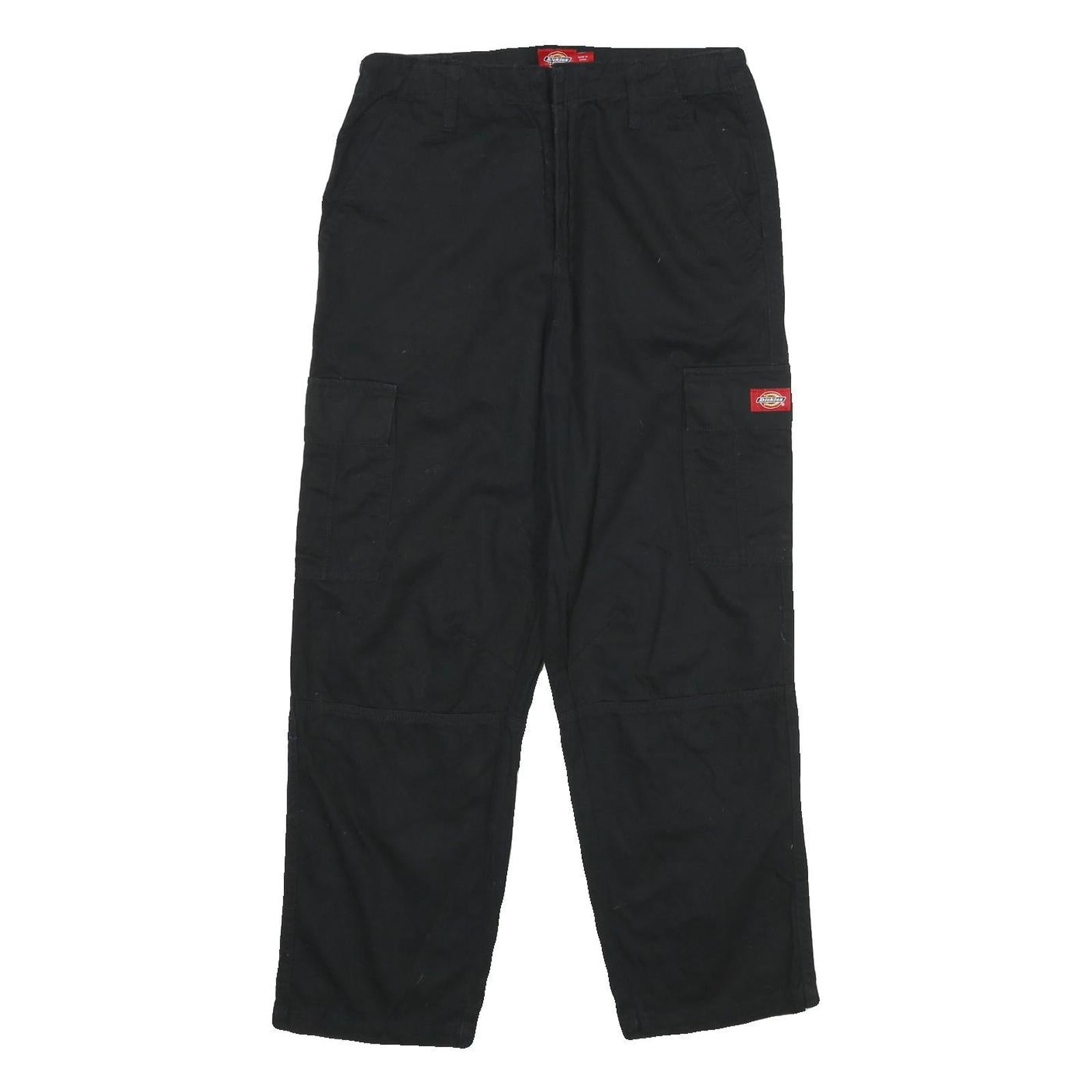DICKIES Womens Black Regular Fit Straight Leg Trousers W28 L27 Utility Style Refurbished - N/A refurbished available on Cerqular