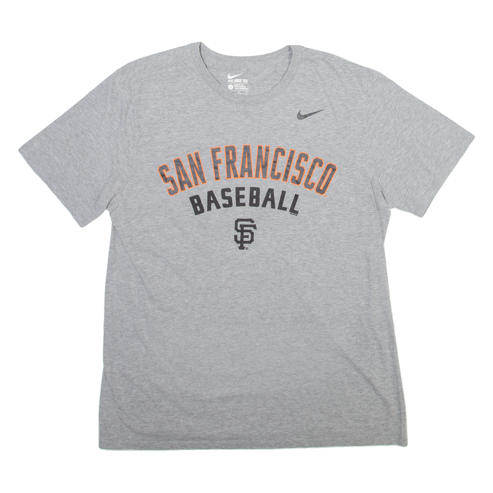 NIKE San Francisco Mens T-Shirt Grey USA L Refurbished - N/A refurbished available on Cerqular