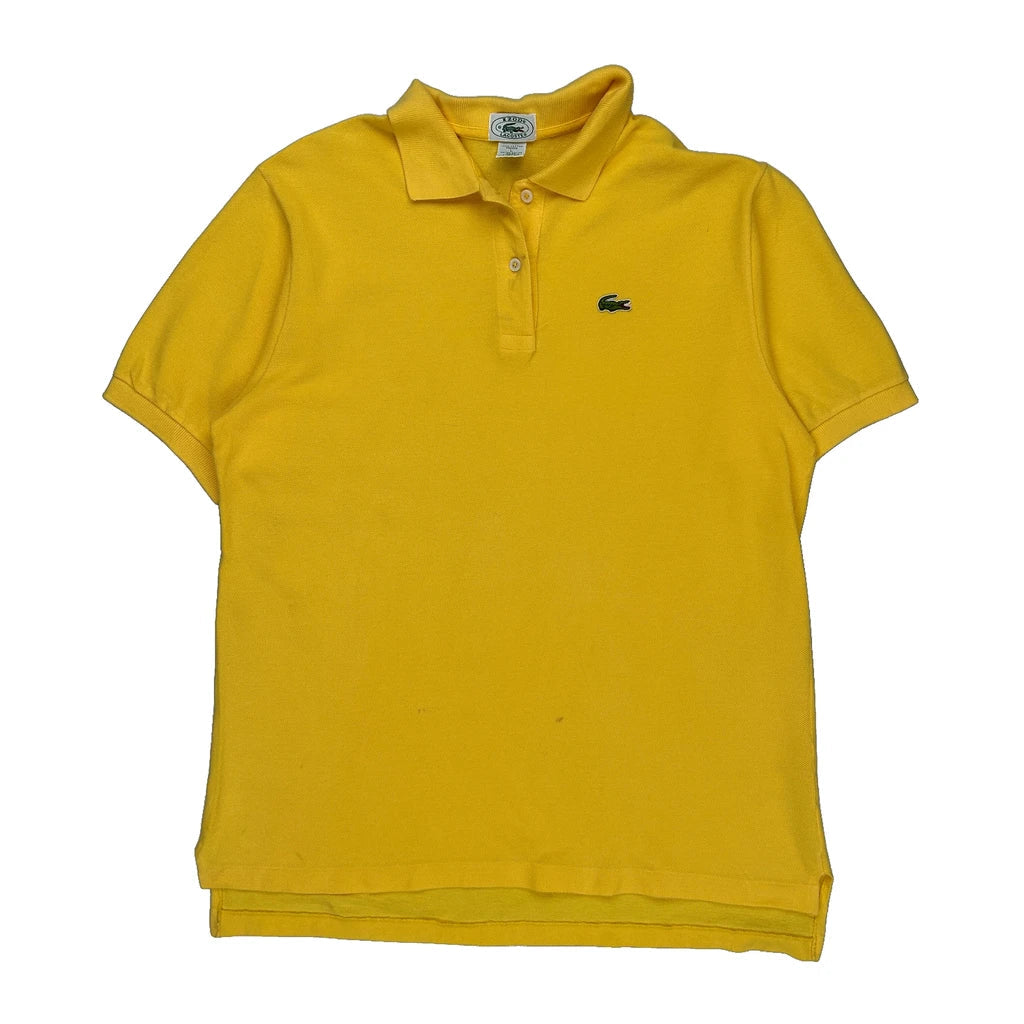 Lacoste Polo Shirt - Large Yellow Cotton Refurbished - Thrifted (note: this is a term often used to describe second- refurbished available on Cerqular