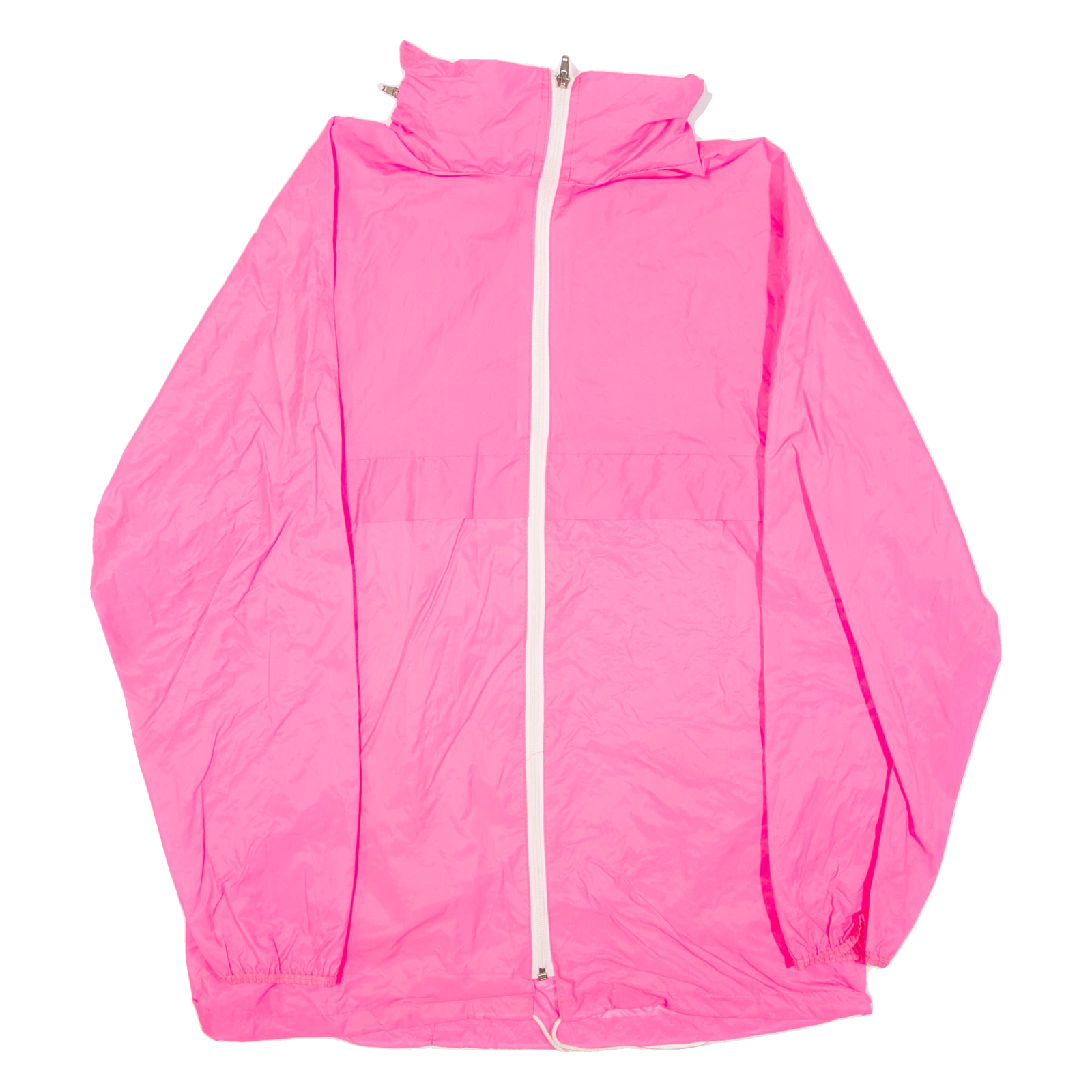 Womens Windbreaker Jacket Pink Nylon L Refurbished - N/A refurbished available on Cerqular