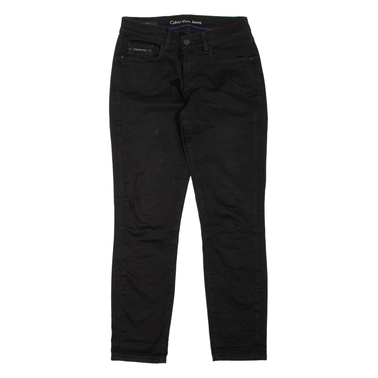 CALVIN KLEIN JEANS Mid Rise Womens Jeans Black Slim Skinny W27 L27 Refurbished - N/A refurbished available on Cerqular