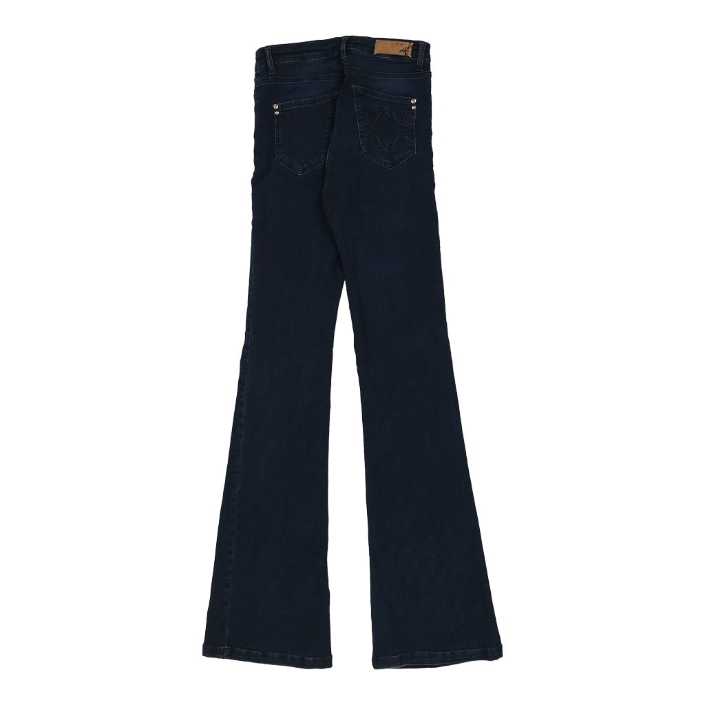 Unbranded Wide Leg Jeans - 29W UK 10 Dark Wash Cotton Refurbished - Thrifted (note: this is a term often used to describe second- refurbished available on Cerqular