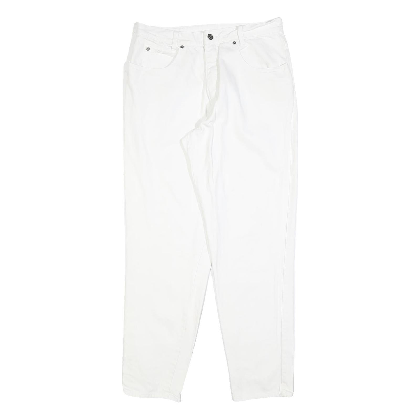 BIG STAR Womens Jeans White Regular Straight Denim W30 L30 Cotton Blend Zip Refurbished - N/A refurbished available on Cerqular
