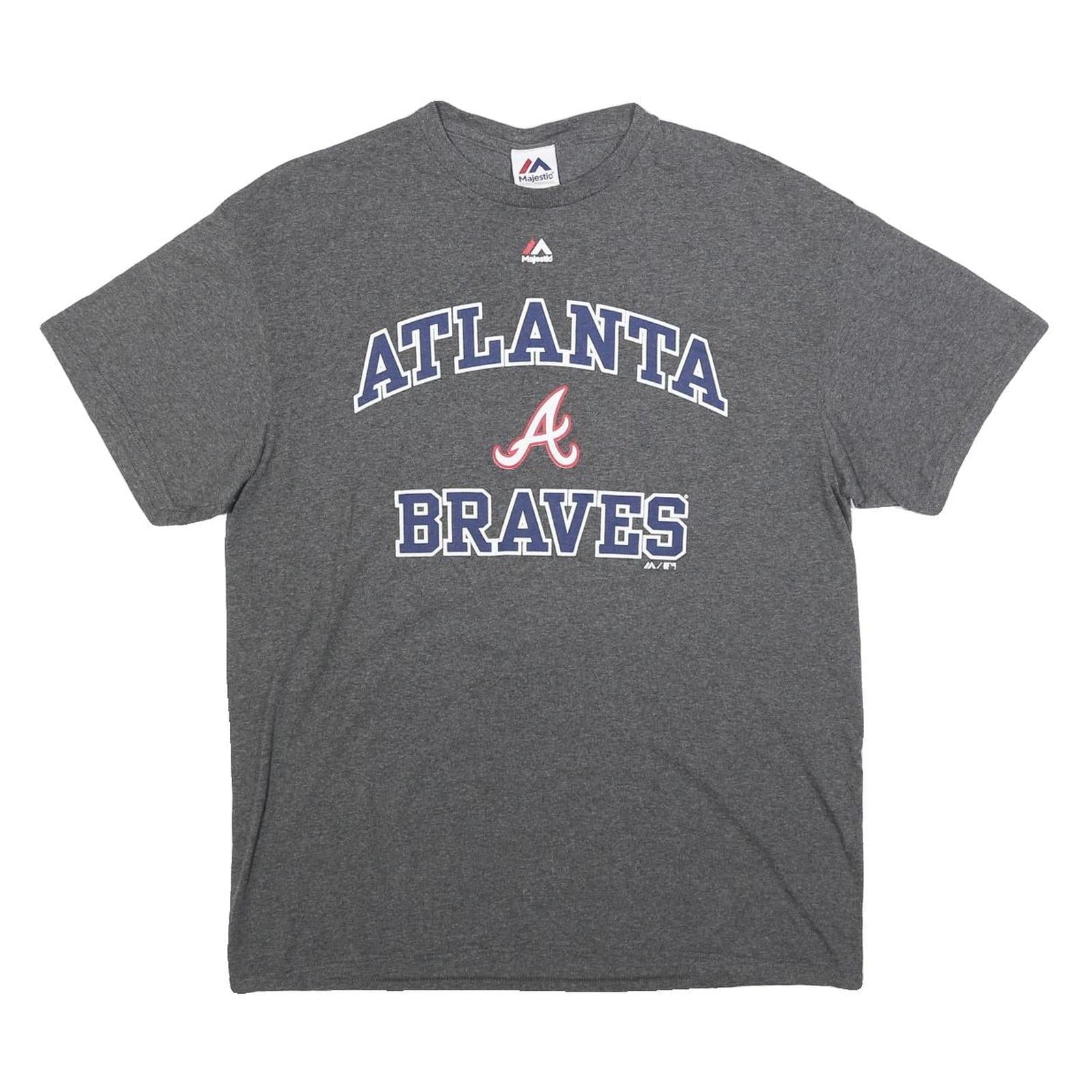 Buy MAJESTIC Mens Grey Atlanta Braves Graphic T-Shirt L Short Sleeve Crew Neck Refurbished - $16.89 MAJESTIC Mens Grey Atlanta Braves Graphic T-Shirt L Short Sleeve Crew Neck Refurbished - N/A refurbished available on Cerqular