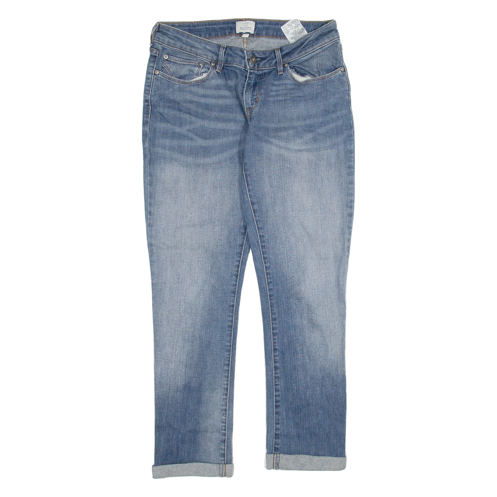 LEVI'S Womens Jeans Blue Regular Straight W30 L26 Refurbished - N/A refurbished available on Cerqular