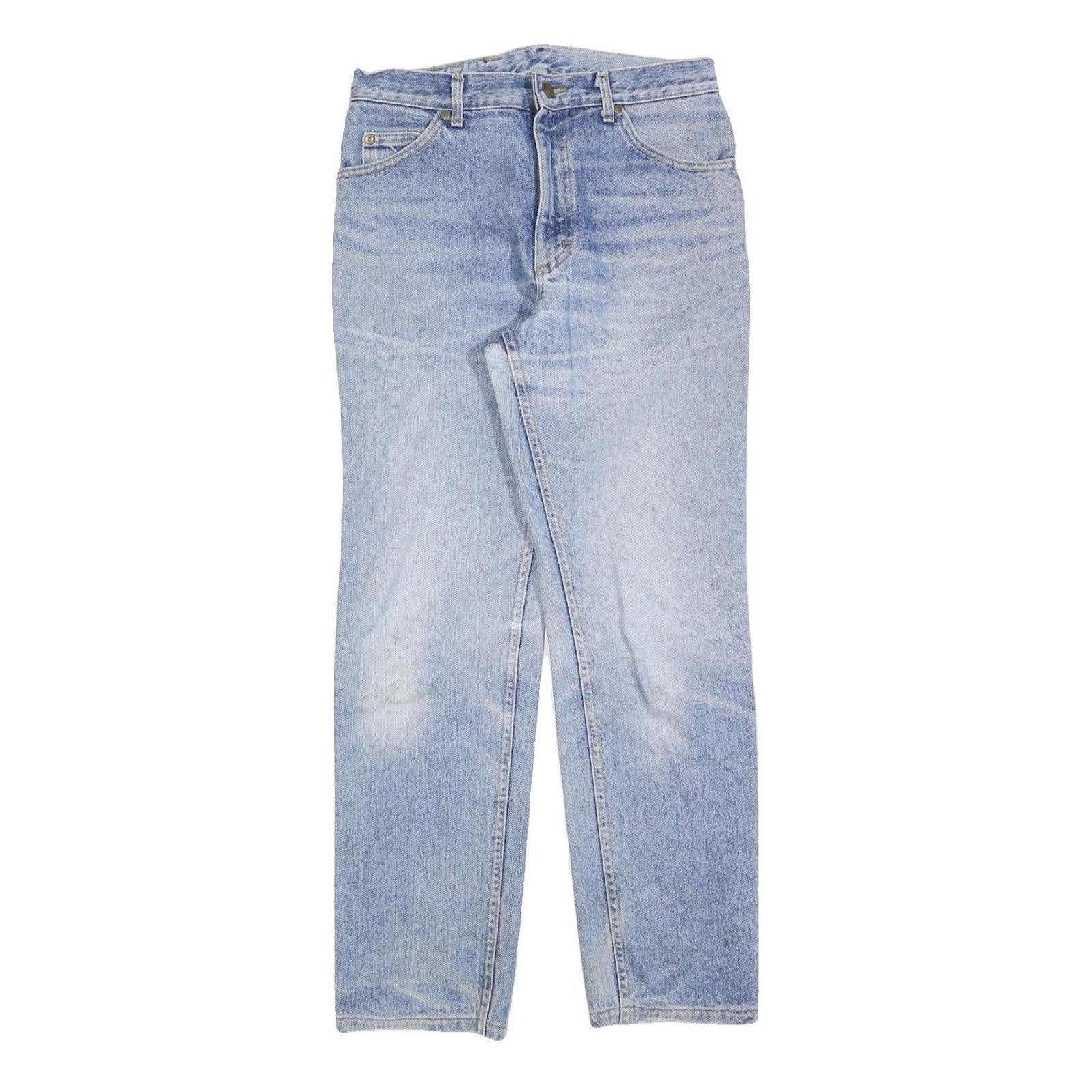 LEE Womens Regular Fit Blue Denim Straight Leg Cotton Blend Jeans W31 L28 Zip Refurbished - N/A refurbished available on Cerqular
