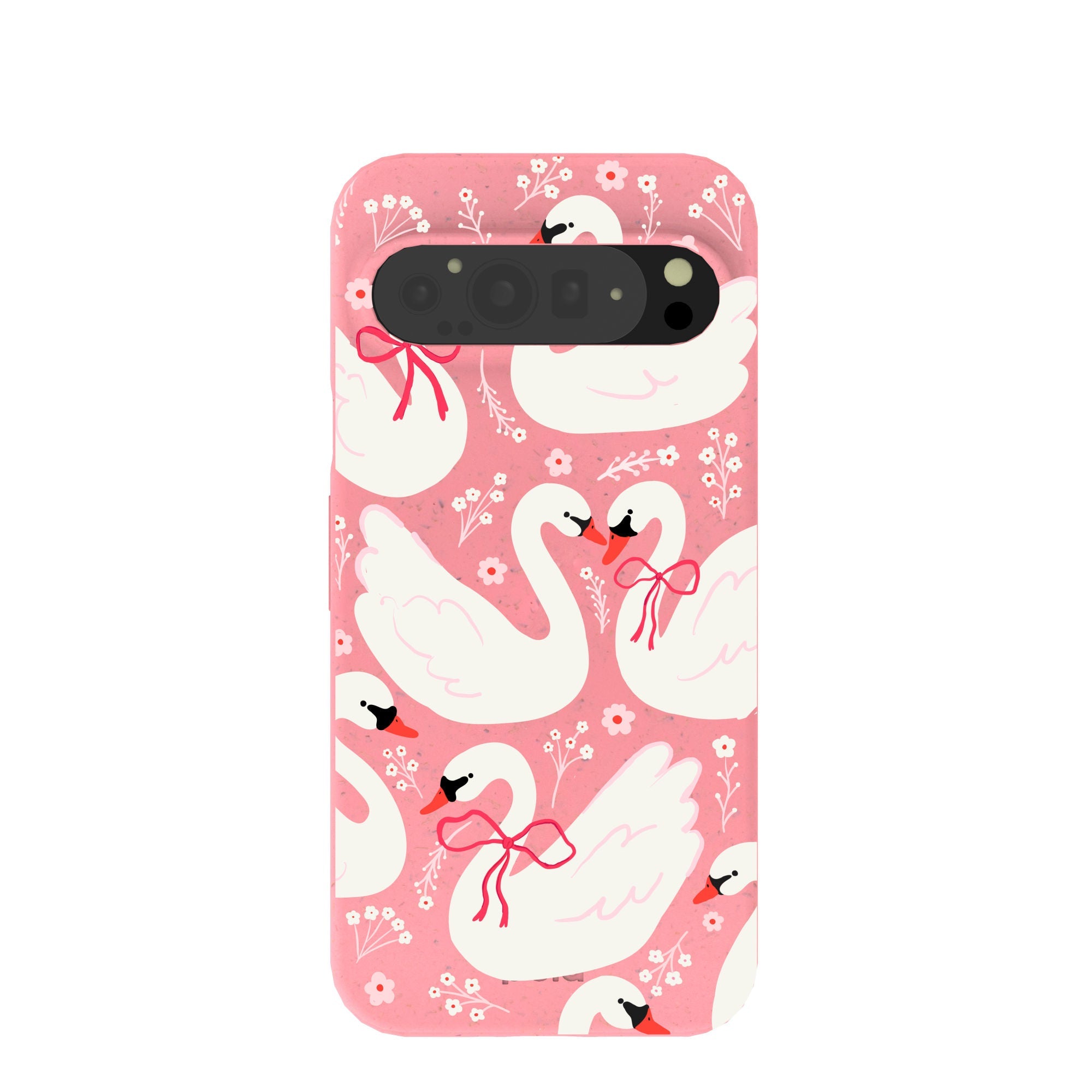 Bubblegum Pink Swan Garden Google Pixel 9 Pro XL Case Refurbished - Pela Case refurbished available on Cerqular