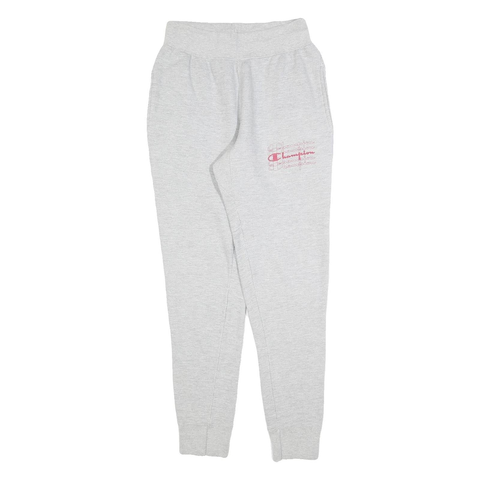 CHAMPION REVERSE WEAVE Womens Joggers Grey S W25 L30 Cotton Blend Slim Tapered Refurbished - N/A refurbished available on Cerqular