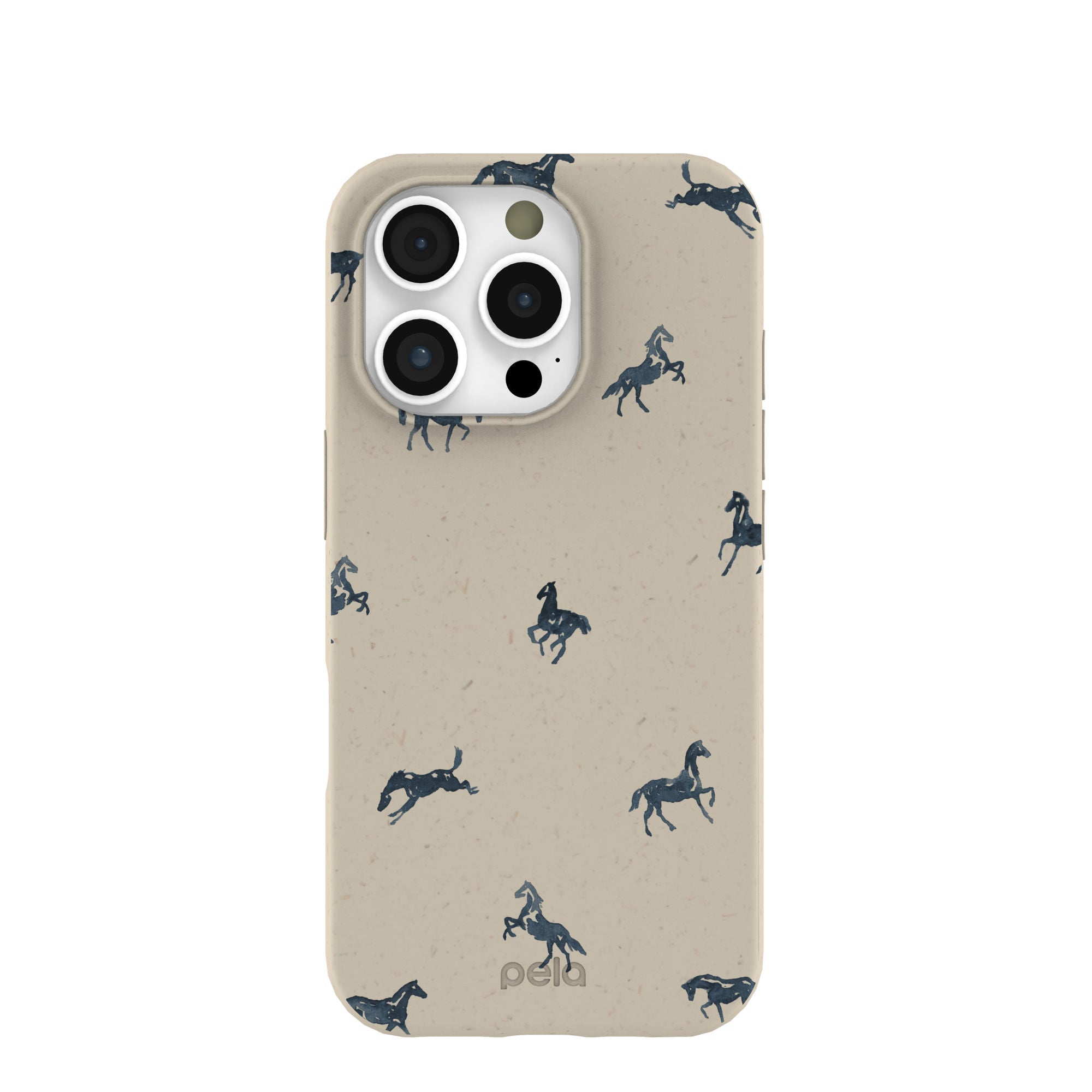 London Fog Mini Horses iPhone 16 Pro Case Refurbished - Pela Case refurbished available on Cerqular