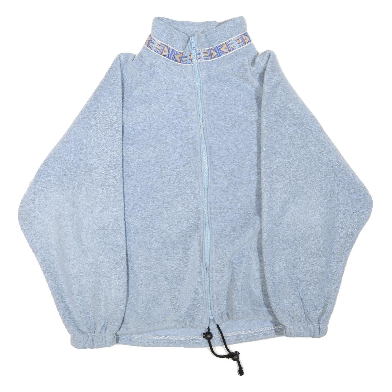 Womens Blue Polyester Blend Zip Jacket XL Plain Casual Outdoor Light Warm Refurbished - N/A refurbished available on Cerqular